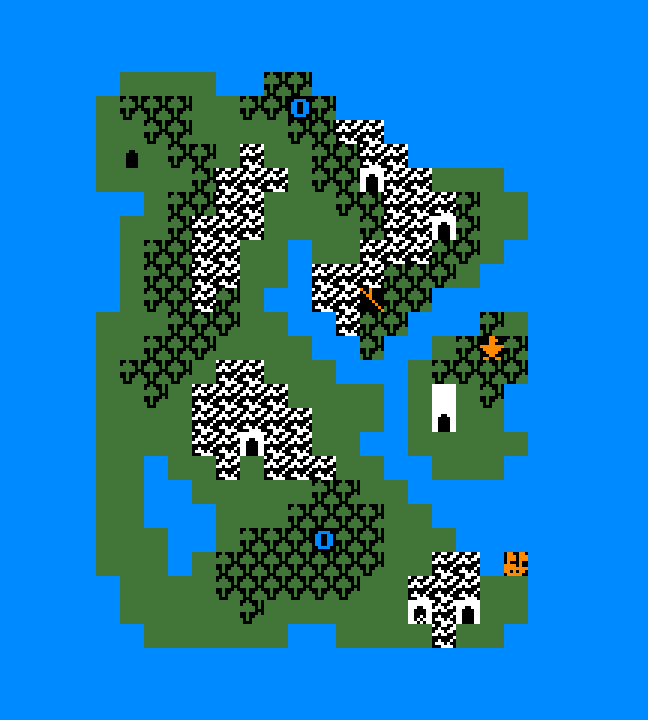 Map of the Wizard of Wasd Game World