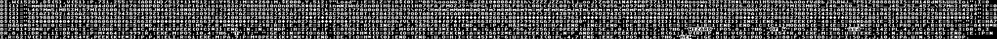 The 10 line FastBasic-language source code for 'Wizard of Wasd', rendered as a bitmap image using the Atari's native font